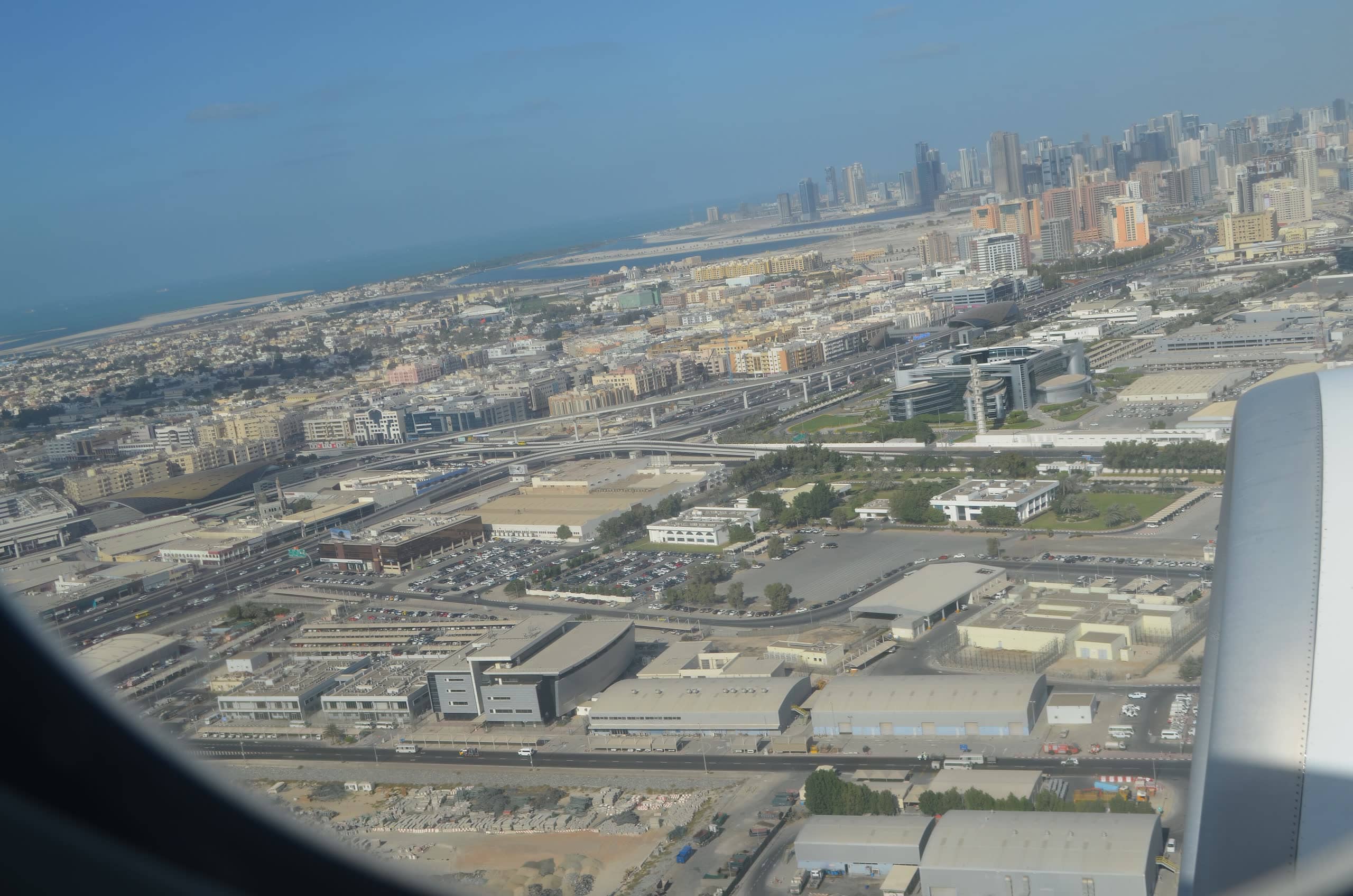 Aerial view of Dubai
