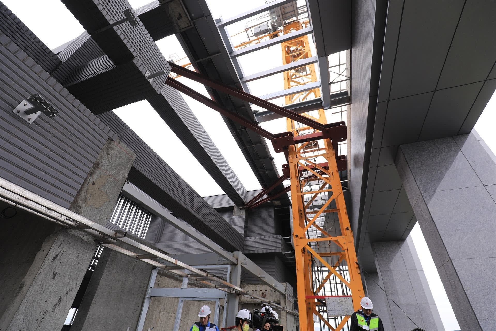 High-rise construction site