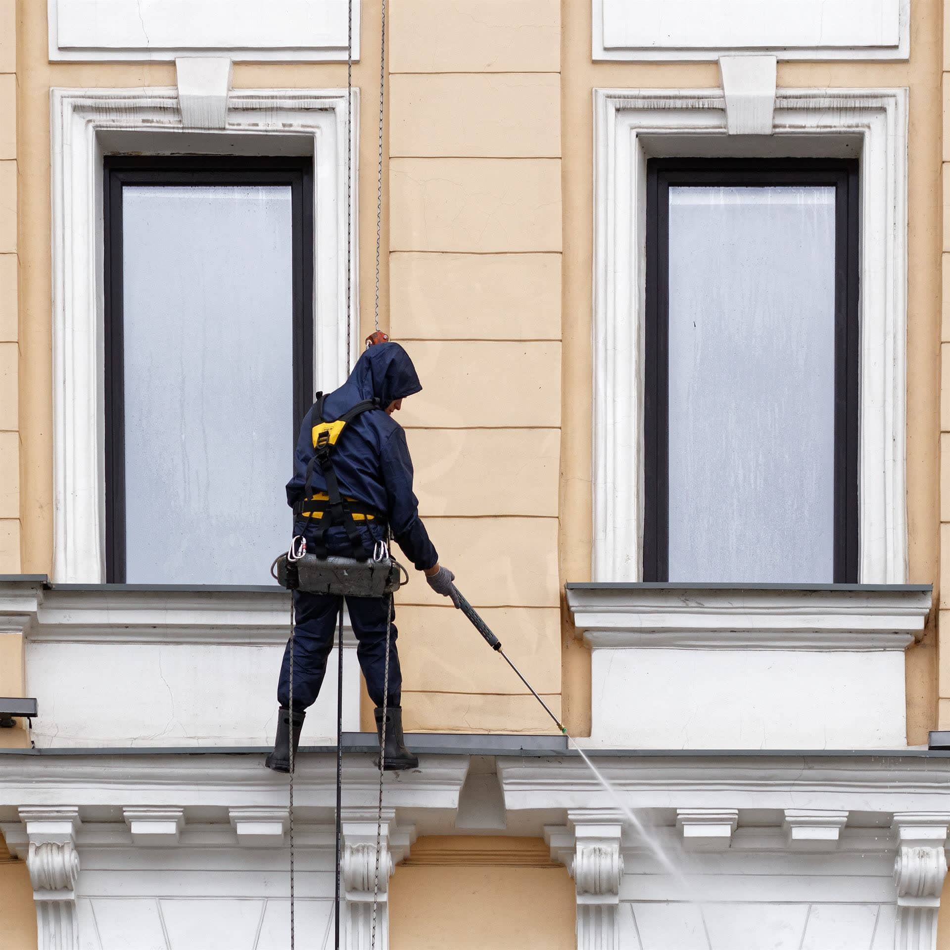 Facade maintenance work